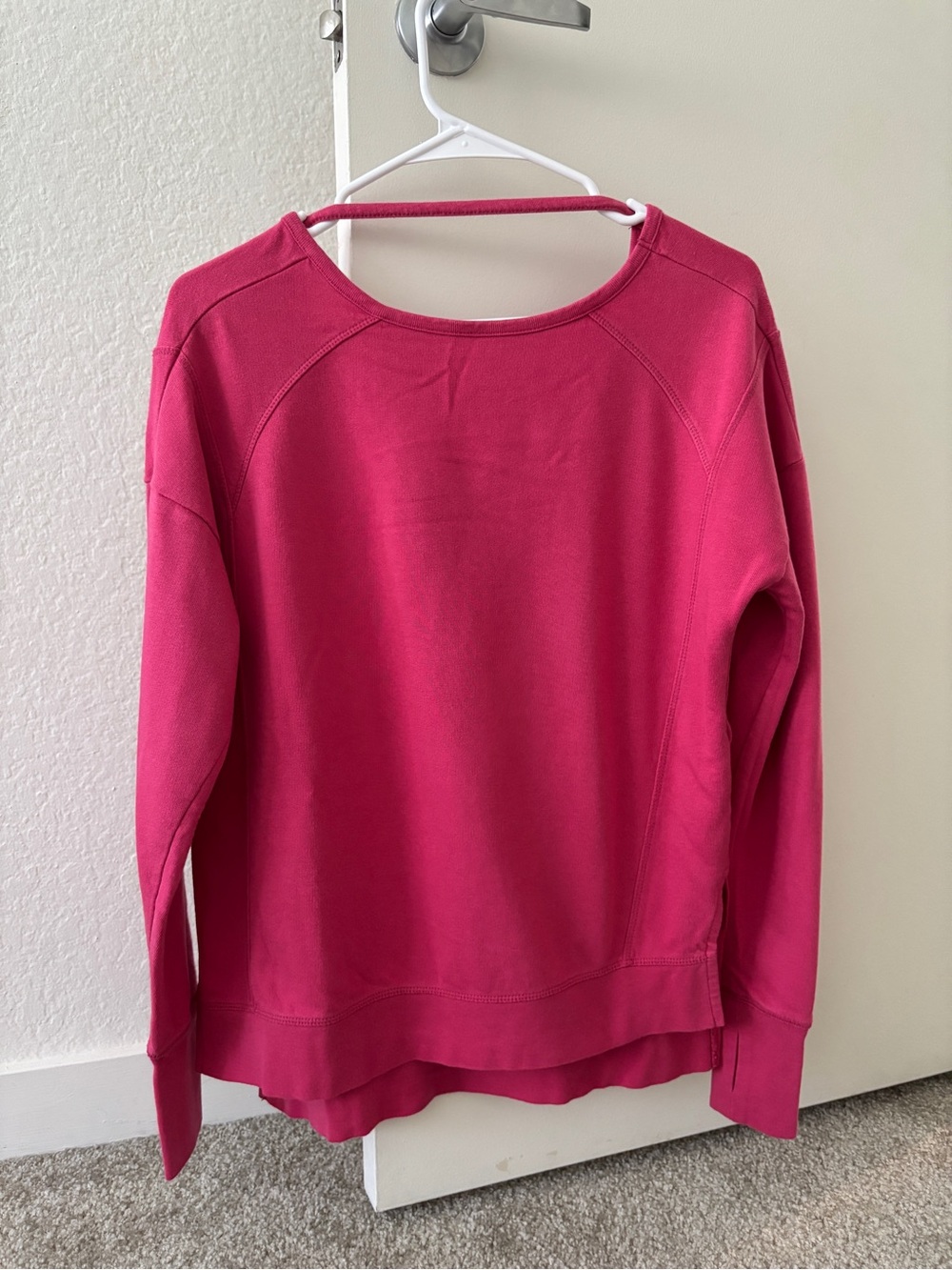 Sweaty Betty Raspberry Crewneck Pullover Sweater